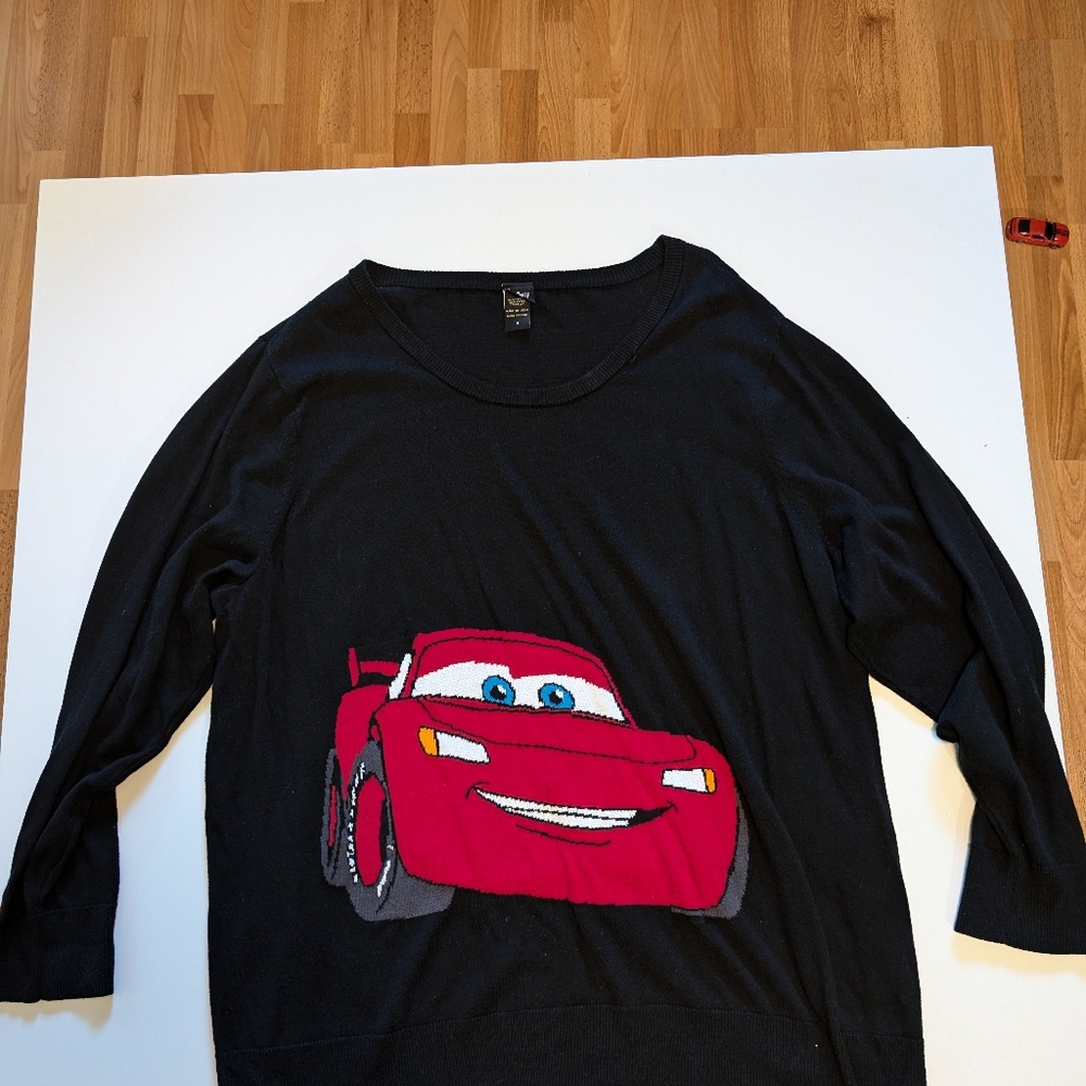 DISNEY - LIGHTNING MCQUEEN - SWEATER - BLACK - PLUS SIZE - Size 4